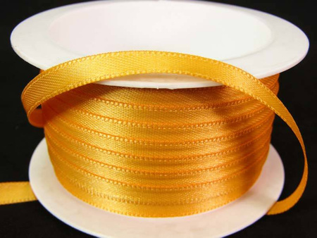 Wstążka 5mm atlas pomarańcz jasny