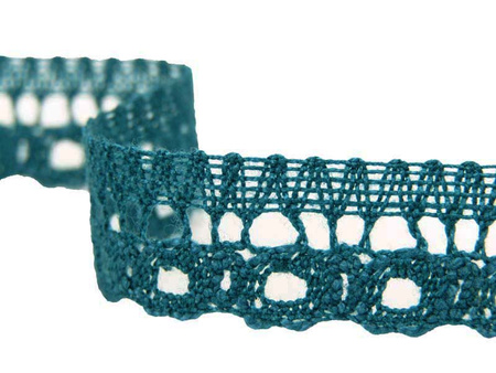 Koronka 1,3cm bawełniana morska