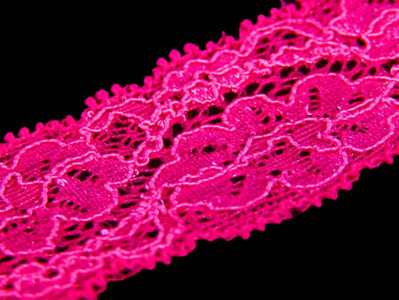 Wstawka 3,5cm elastyczna amarant