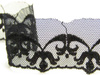 Koronka 3cm tiulowa czarna