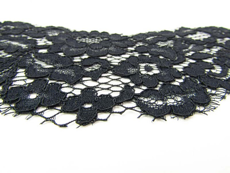 Koronka 10cm stabilna czarna