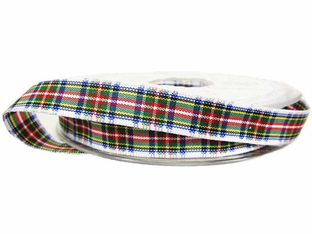 Wstążka 10mm kratka szkocka Dress Stewart
