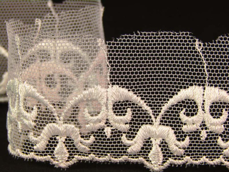 Koronka 3cm tiulowa ivory