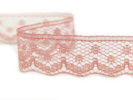 Koronka 1,2cm stabilna antyczny róż