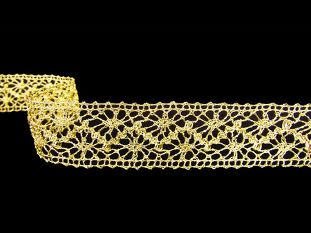 Wstawka 2,5cm metaliczna złota