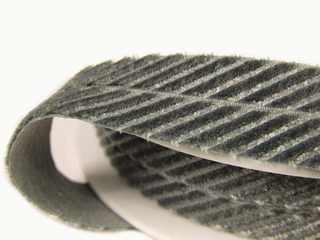 Lamówka 1,6cm elastyczna AKSAMITNA popiel