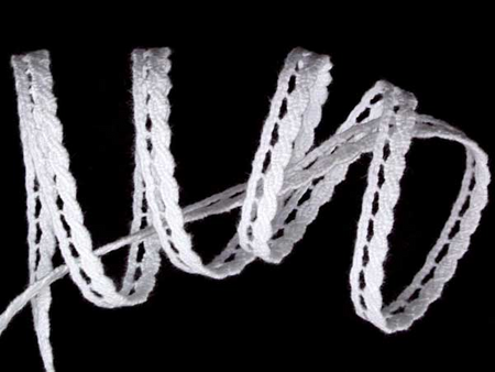 Koronka 0,6cm bawełniana biała