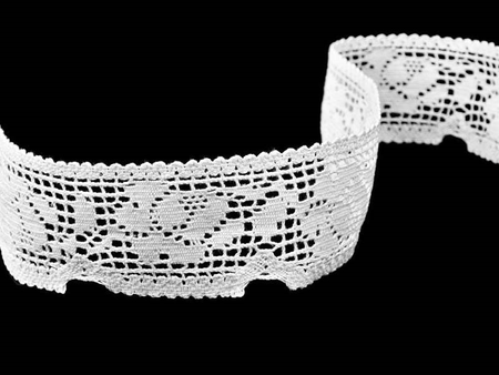 Koronka 5,7cm bawełniana biała