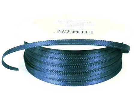 Wstążka 3mm atłas granat indygo