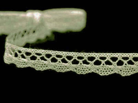 Koronka 1cm bawełniana ciemny len