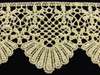 Koronka 7cm gipiurowa jasnozłota