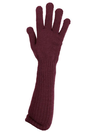 Rękawiczka długa gładka śliwka
