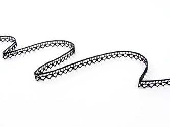 Koronka 1cm bawełniana czarna