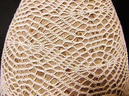 Koronka 120cm bawełniana klockowa biała