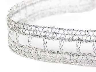 Wstawka 1,8cm metaliczna srebrna