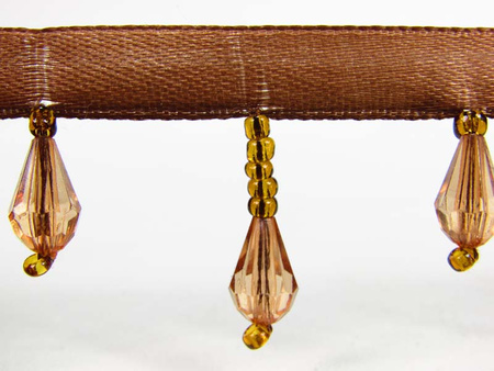 Taśma 3cm atłas SOPLE brąz