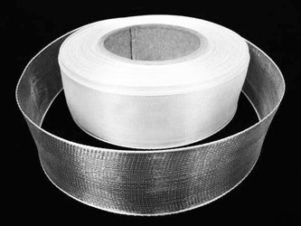 Wstążka 25mm organtyna biała