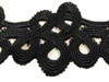 Koronka 7cm gipiurowa poly czarna