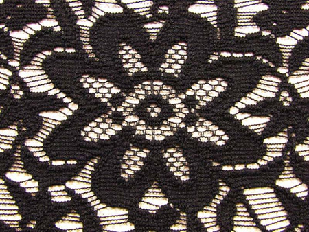 Koronka 150cm poliesterowa czarna