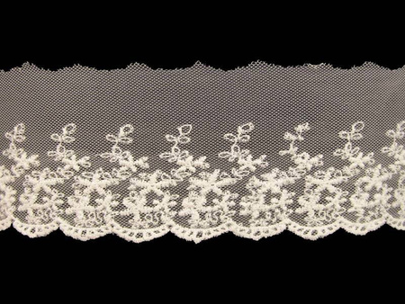 Koronka 9cm tiulowa bawełniana ivory