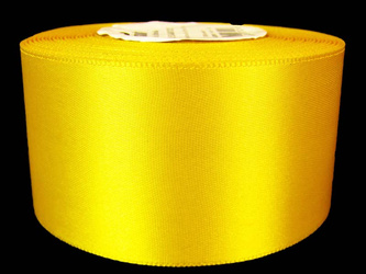 Wstążka 50mm atłas żółta