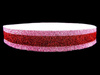 Guma 30mm tkana LAMPAS lurex różowo_czerwona