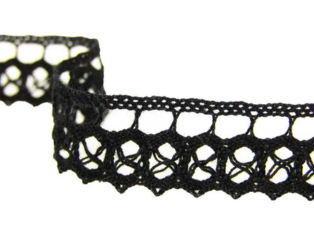 Koronka 1,4cm bawełniana czarna