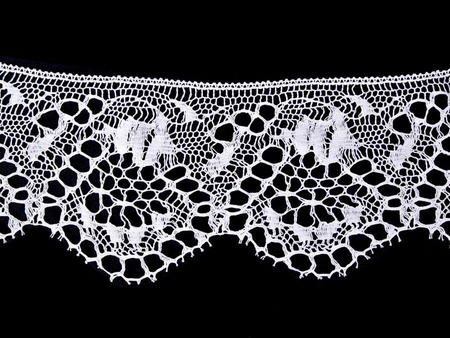 Koronka 15cm bawełniana biała