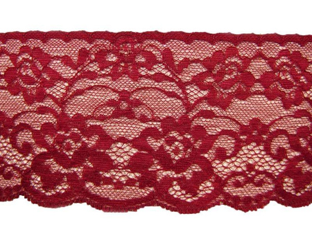 Koronka 8,5cm stabilna bordo