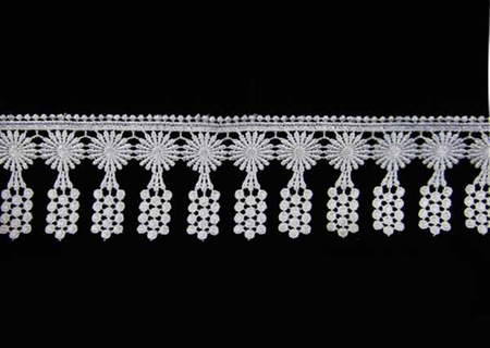 Koronka 7cm gipiurowa biała