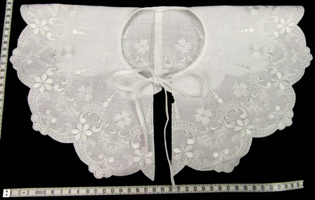 Kołnierzyk damski haft bawełna biały