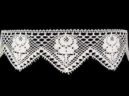 Koronka 7,5cm bawełniana biała