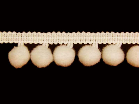 Taśma 1,8cm POMPONIK poliester natural