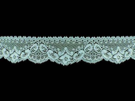 Koronka 3,8cm elastyczna mięta