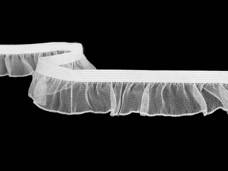 Falbanka 18mm elastyczna biała