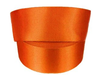 Wstążka 40mm atłas rdza ciemna