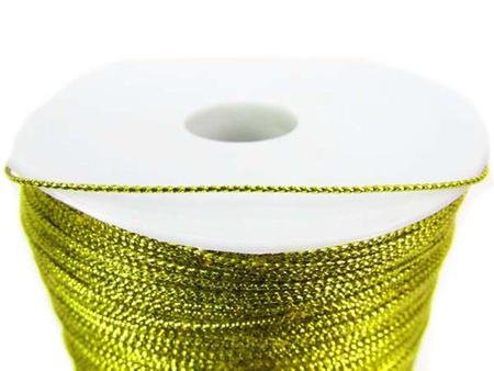 Sznurek 1mm metalizowany złoty