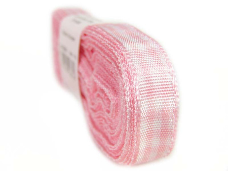 Wstążka 10mm kratka róż