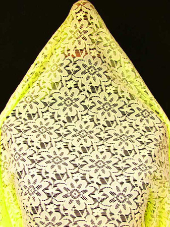 Koronka 150cm poliesterowa cytrynowa