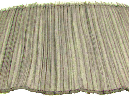 Taśma 14cm falbana PLISA popiel ciemny