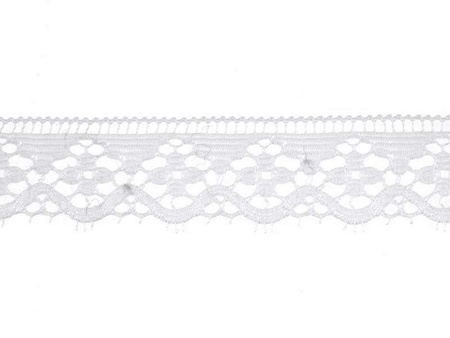 Koronka 3,5cm bawełniana biała