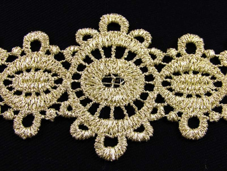 Wstawka 5cm gipiurowa złota