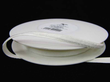 Aksamitka 5mm biała