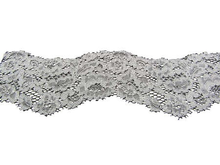 Koronka 10cm stabilna popiel