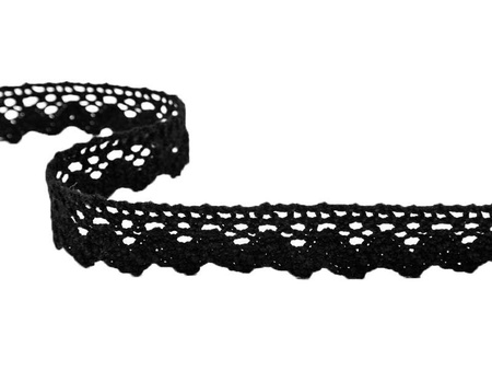 Koronka 2,2cm bawełniana czarna
