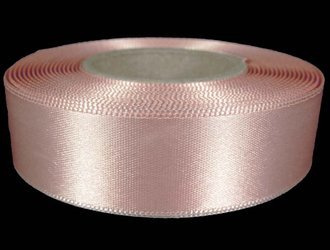 Wstążka 24mm atłas pudrowy róż