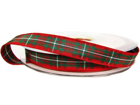 Wstążka 10mm kratka szkocka MacGregor