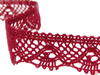 Koronka 2,5cm bawełniana bordo