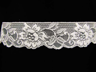 Koronka 6cm elastyczna biała