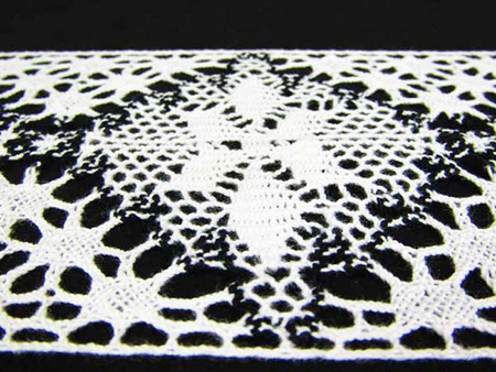 Wstawka 11cm bawełniana biało-czarna